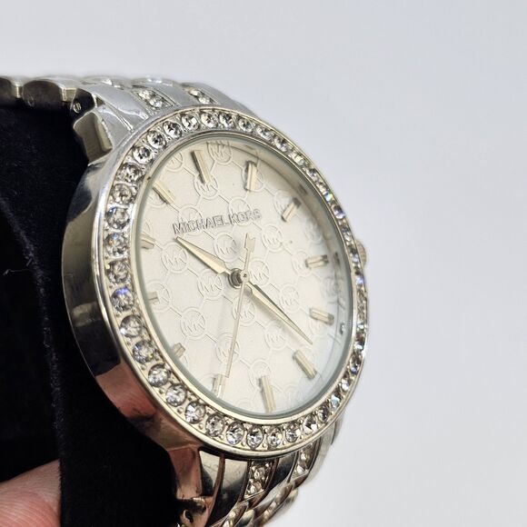 Michael Kors Silver Women's Watch with Crystal Accents - Picture 5 of 13